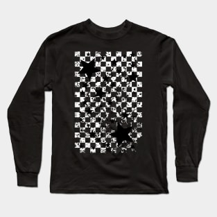 Rockstar Checkerboard (White Version) Long Sleeve T-Shirt